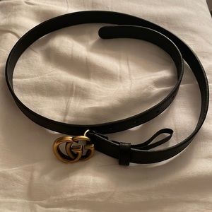 Thin Gucci Marmont Belt